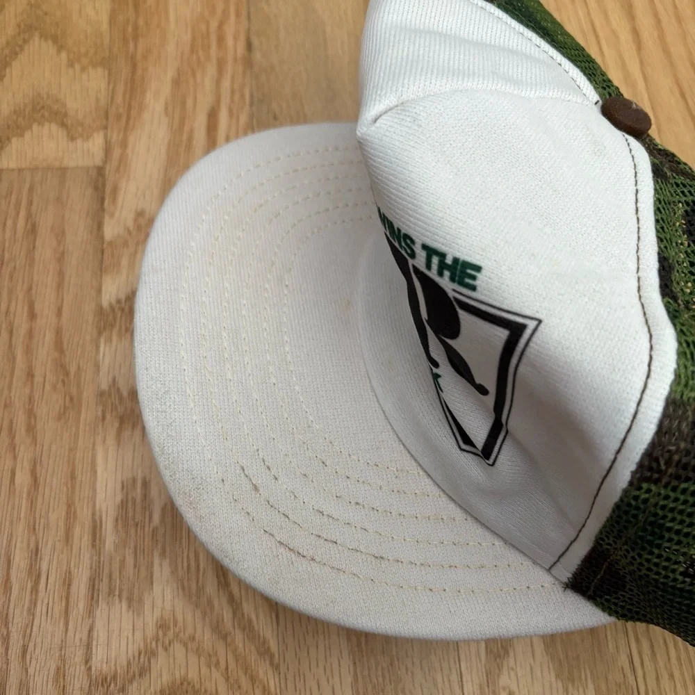 Vintage Bolens Wins the War on Yard Work Camouflage Hat Mesh SnapBack